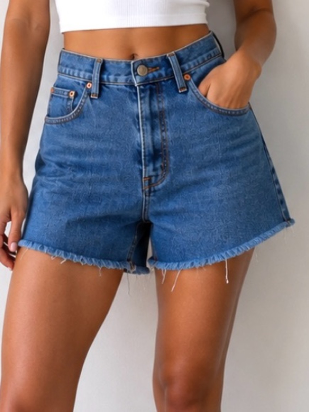 Madewell Women’s High-Rise Denim Shorts Size 30 Cutoffs Casual Classic Summer